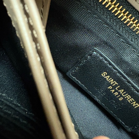 Yves Saint Laurent Taupe Crossbody Bag - Picture 3 of 5